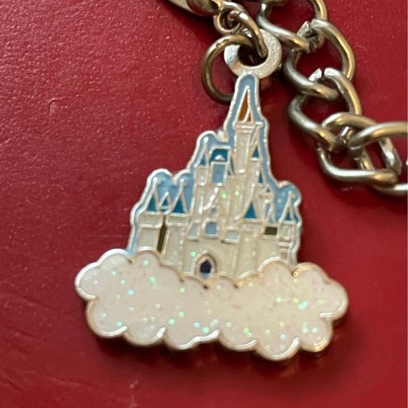 Charm Bracelet Disney Mickey Castle Ears Pink Bling 2012 - Picture 4 of 7